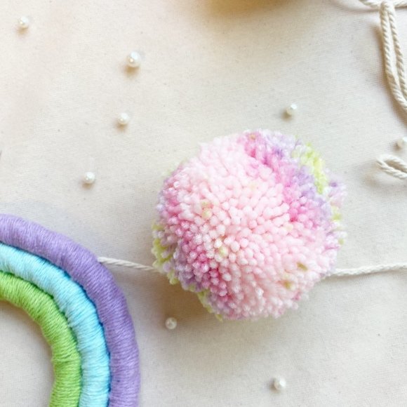 Pastel Spring Garland, Summer Garland, Easter Wall Decor, Boho Baby Shower Decor - Picture 9 of 10